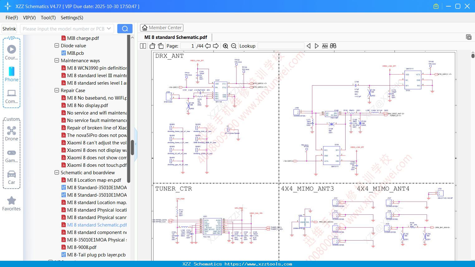 Xiaomi MI 8 Standard Schematic